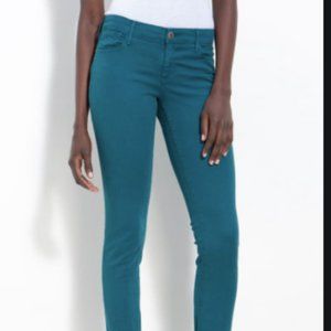 turquoise skinny jeans womens